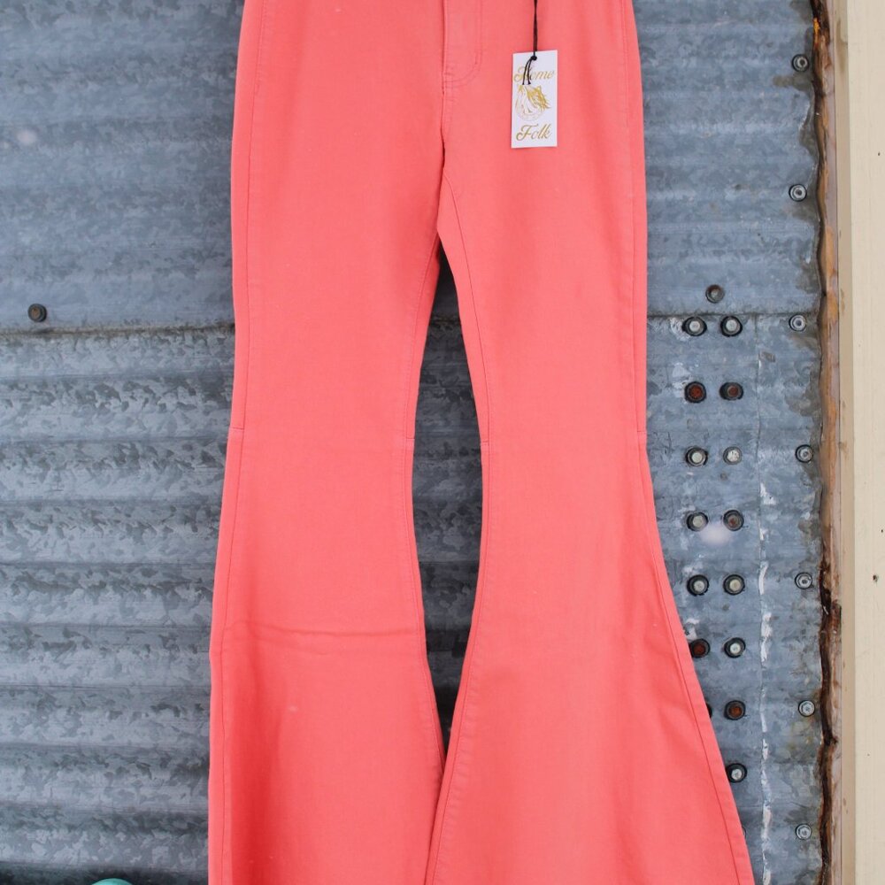 Coral Flare Women Jeans